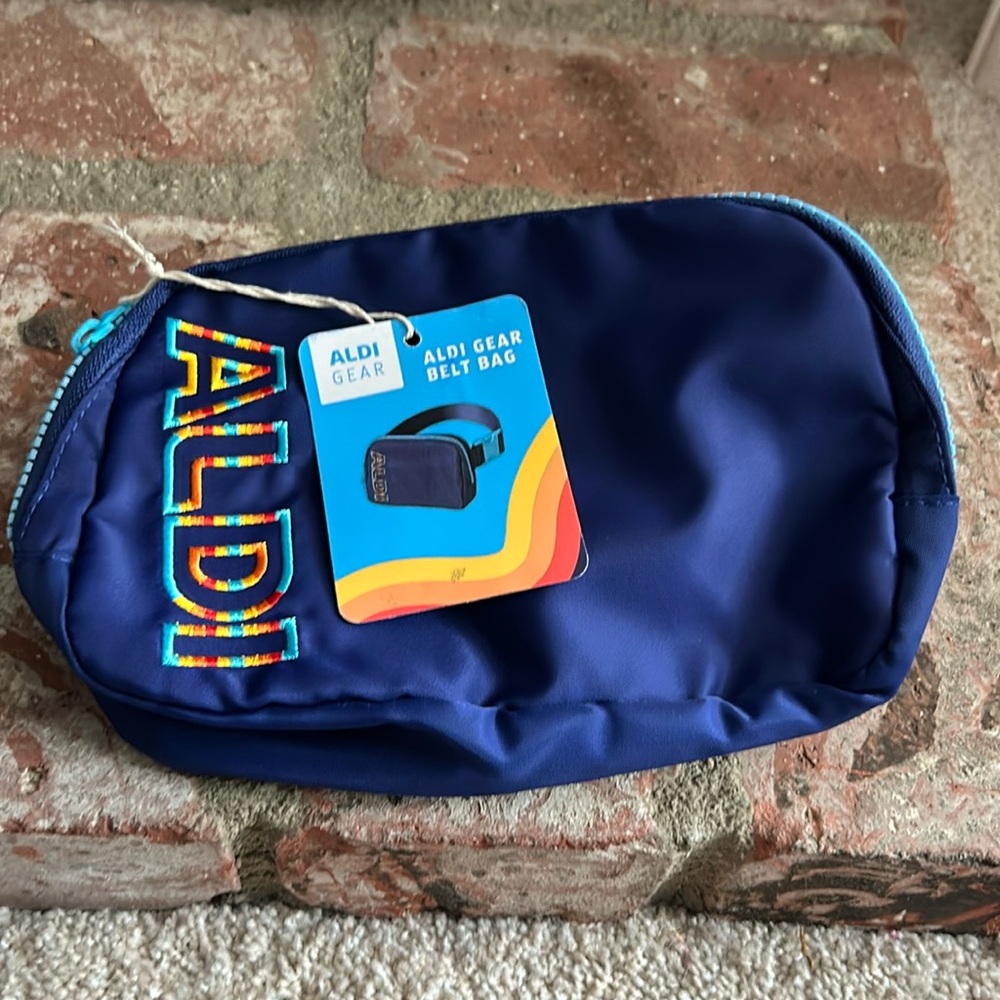 NWT ALDI Fanny Pack Belt Bag Blue